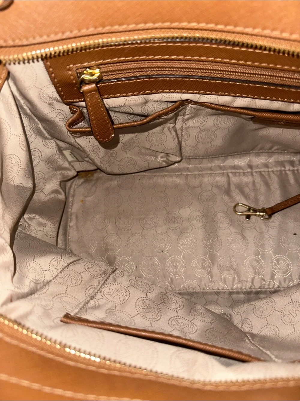 MICHAEL KORS  large Selma saffiano leather satchel